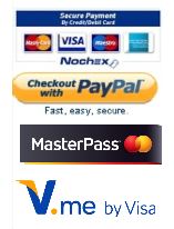 We accept Credit, Debit Cards via PayPal & NoChex
