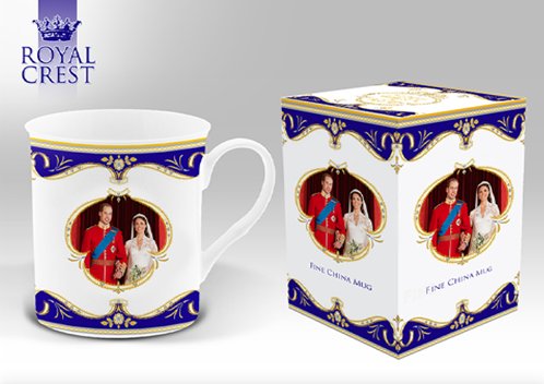 Royal Wedding Day Fine Bone China Windsor Mug - Click Image to Close