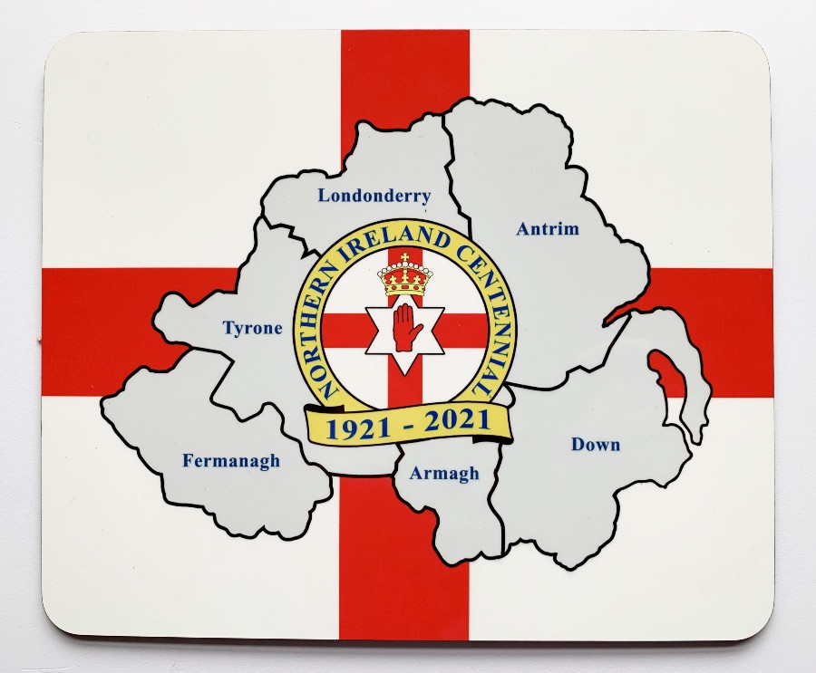 Northern Ireland Centennial Standard Placemat - Click Image to Close