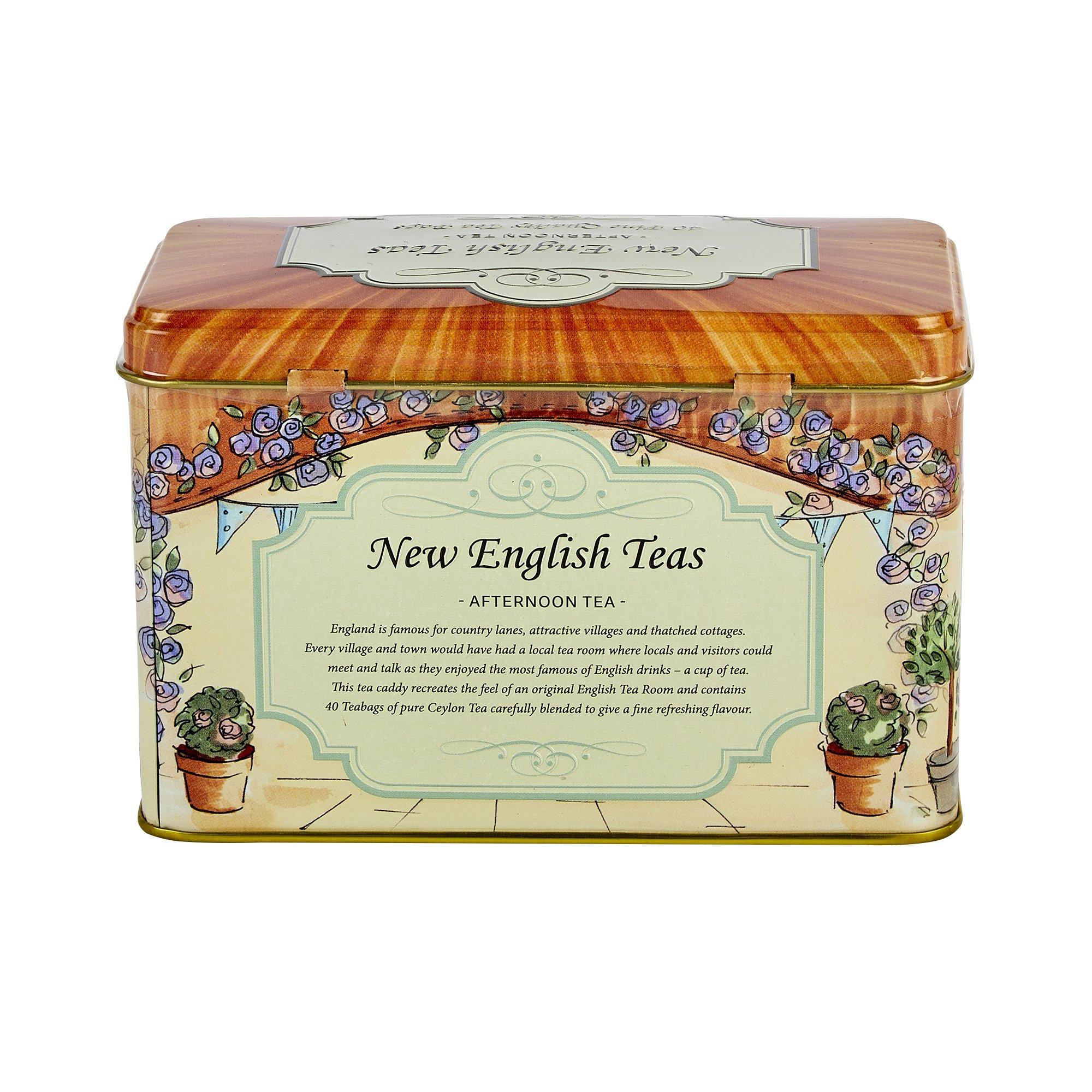 Vintage English Tea Rooms English Breakfast Tea Tin 40 Teabags