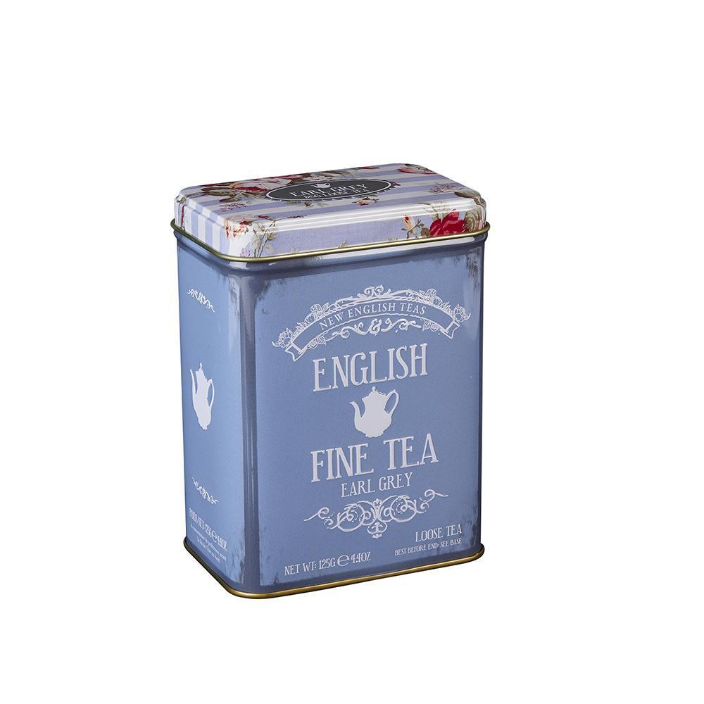 Vintage Floral English Earl Grey Tea Tin 125g - Click Image to Close